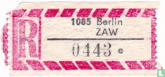 R - 1085 Berlin ZAW - 0443 e