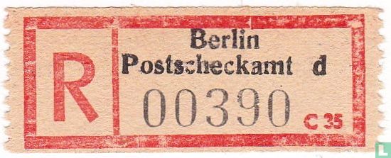 R - Berlin Postscheckamt d - 00390 c35