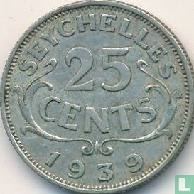 Seychellen 25 Cent 1939 - Bild 1