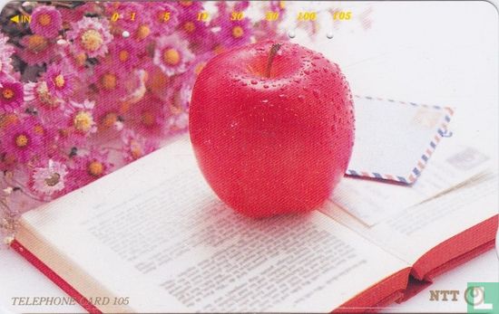 Apple On Book - Image 1