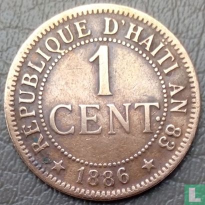 Haïti 1 centime 1886 - Image 1