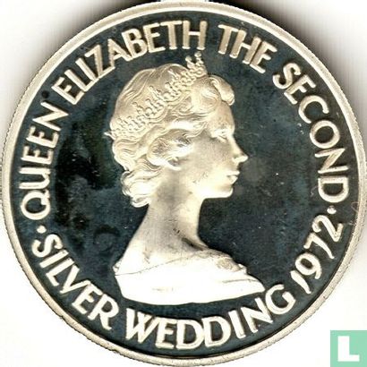 Jersey 1 Pound 1972 (PP) "25th Wedding anniversary of Queen Elizabeth II and Prince Philip" - Bild 1