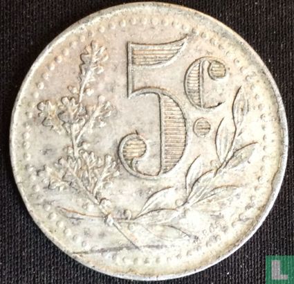 Algeria 5 centimes 1921 - Image 2