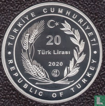 Turkije 20 türk lirasi 2020 (PROOF) "Breath for the Future - nr.2" - Afbeelding 1