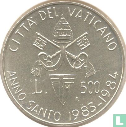Vaticaan 500 lire 1983 "Holy Year" - Afbeelding 1
