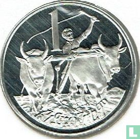 Ethiopië 1 cent 1977 (EE1969 - PROOF) - Afbeelding 2