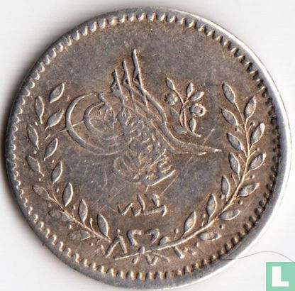 Ottomaanse Rijk 20 para  AH1255-16 (1853 - zilver) - Afbeelding 2
