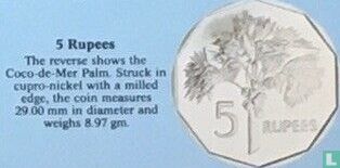 Seychellen 5 rupees 1992 - Afbeelding 3