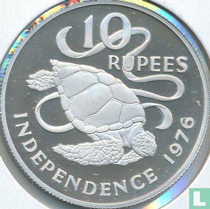 Seychellen 10 Rupee 1976 (PP) "Independence" - Bild 1