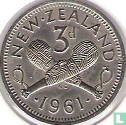 New Zealand 3 pence 1961 - Image 1
