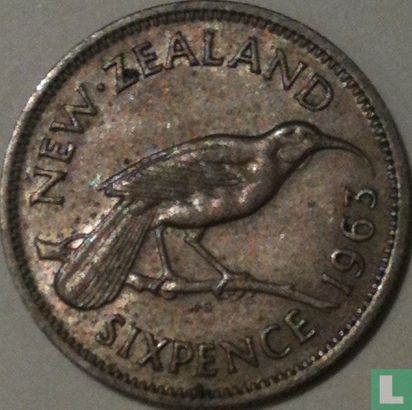 Nieuw-Zeeland 6 pence 1963 - Afbeelding 1