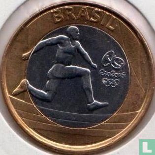 Brazil 1 real 2014 "Olympic Games Rio 2016 - Athletism" - Image 2