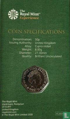 Verenigd Koninkrijk 50 pence 2020 (coincard) "Brexit" - Afbeelding 2