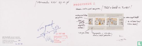 Proefdruk postzegels Bommel en Tom Poes