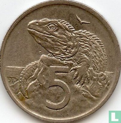 Nieuw-Zeeland 5 cents 1974 - Afbeelding 2