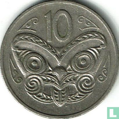 New Zealand 10 cents 1980 (oval 0) - Image 2
