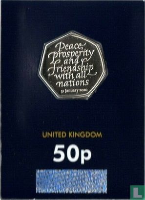 Verenigd Koninkrijk 50 pence 2020 (coincard) "Brexit" - Afbeelding 1