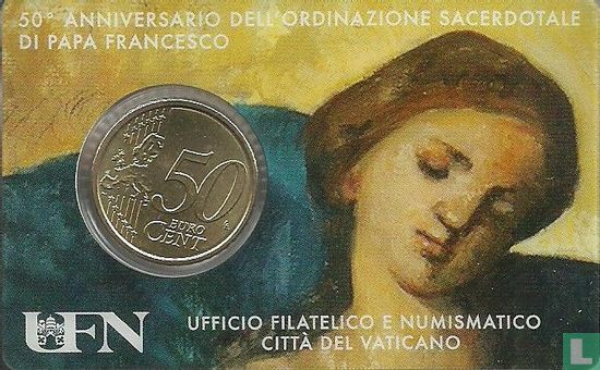 Vatican 50 cent 2019 (stamp & coincard n°30) - Image 2