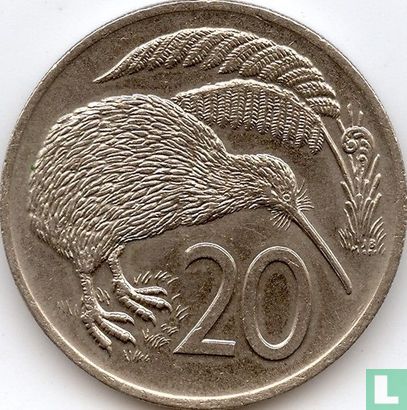 New Zealand 20 cents 1977 - Image 2