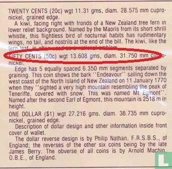 Neuseeland 50 Cent 1982 - Bild 3