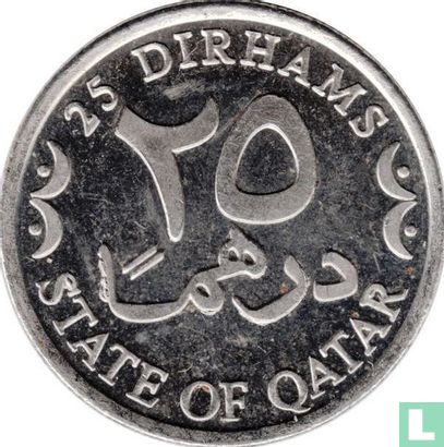 Qatar 25 dirhams 2008 (AH1429 - staal bekleed met nikkel) - Afbeelding 2