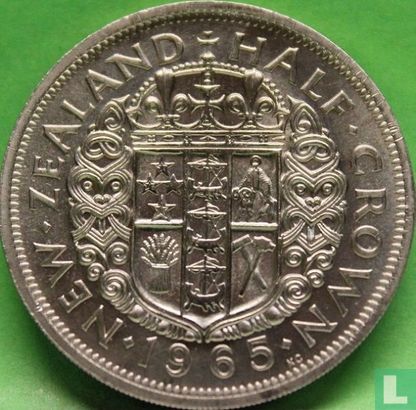 New Zealand ½ crown 1965 - Image 1