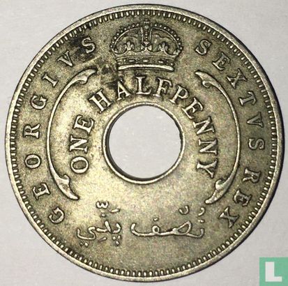 Afrique de l'Ouest britannique ½ penny 1951 - Image 2