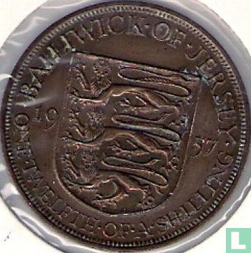 Jersey 1/12 shilling 1957 - Afbeelding 1
