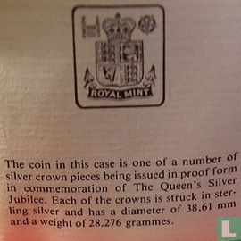 Jersey 25 pence 1977 (PROOF) "25th anniversary Accession of Queen Elizabeth II" - Image 3