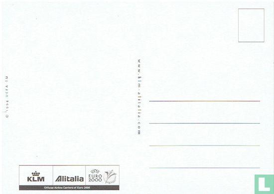 Werbekarte KLM / ALITALIA - Fußball EM 2000 - Afbeelding 2