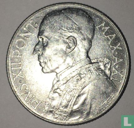 Vatican 5 lire 1949 - Image 2