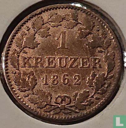 Beieren 1 kreuzer 1862 - Afbeelding 1