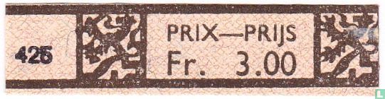 425 - Prix-Prijs Fr. 3.00  - Image 1