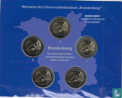 Germany mint set 2020 "Brandenburg" - Image 2