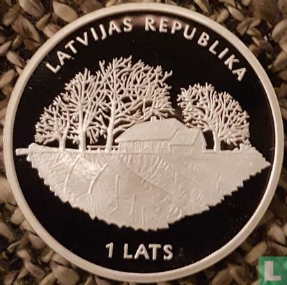 Latvia 1 lats 2013 (PROOF) "150th anniversary Birth of Rūdolfs Blaumanis" - Image 2