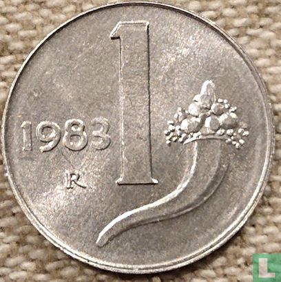 Italy 1 lira 1983 - Image 1