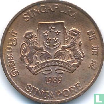 Singapour 1 cent 1989 - Image 1