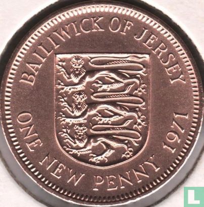 Jersey 1 new penny 1971 - Afbeelding 1