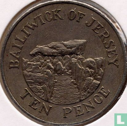 Jersey 10 Pence 1987 - Bild 2