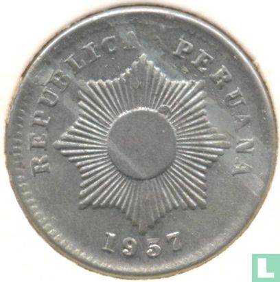 Peru 1 centavo 1957 (type 1) - Image 1