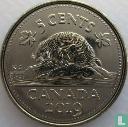 Canada 5 cents 2019 - Image 1