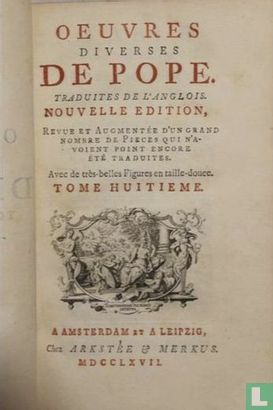 Oeuvres diverses de Pope  - Image 1