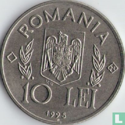 Roumanie 10 lei 1995 (avec N) "50 years FAO" - Image 1