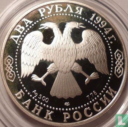 Russia 2 rubles 1994 (PROOF) "115th anniversary Birth of Pavel Bazhov" - Image 1