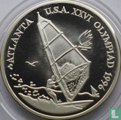 Roumanie 100 lei 1996 (BE) "Summer Olympics in Atlanta - Windsurfing" - Image 2