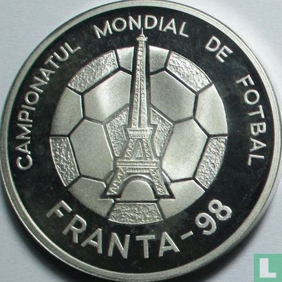 Romania 100 lei 1998 (PROOF) "Football World Cup in France" - Image 2