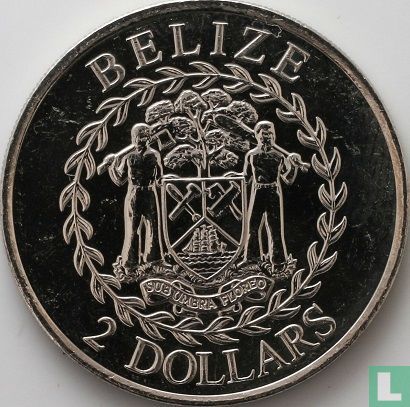 Belize 2 dollars 2011 "30th anniversary of independence" - Afbeelding 2