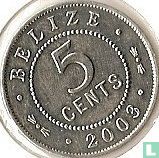 Belize 5 cents 2003 - Afbeelding 1