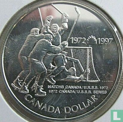 Kanada 1 Dollar 1997 "25th anniversary Canada vs USSR hockey series of 1972" - Bild 1