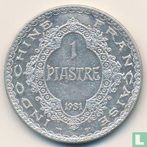 Indochine française 1 piastre 1931 - Image 1